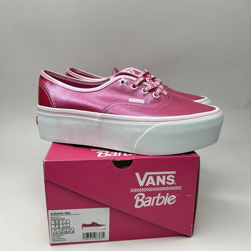 【Vans】VANS X BARBIE AUTHENTIC STACKFORM SHOE Vans Barbie Authentic Stackform Hot Pink Platform Stacked