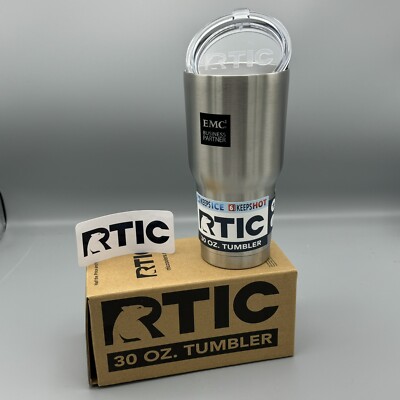 RTIC 30 oz 18/8 Stainless Steel Insulated Tumbler Silver EMC Business Partner