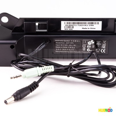 DELL AX510PA Computer Monitor Sound Bar PC Multimedia Speakers 10W Black DW711