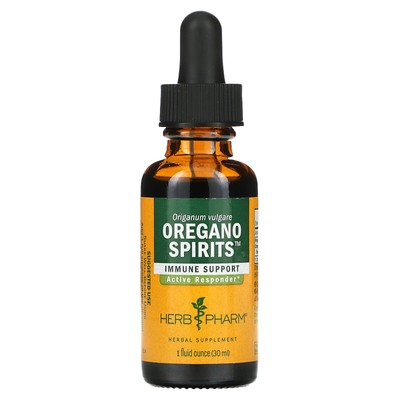 Herb Pharm Oregano Spirits 1 жидкая унция 29 6 мл 1 жидкая унция 30 мл Без глютена, органический