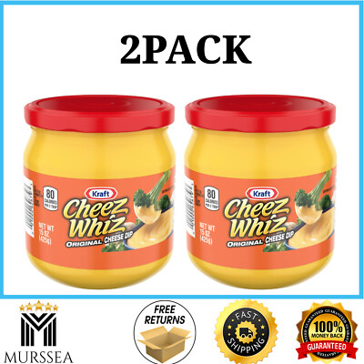 Cheez Whiz Original Cheese Dip, 15 oz Jar , 2 pack