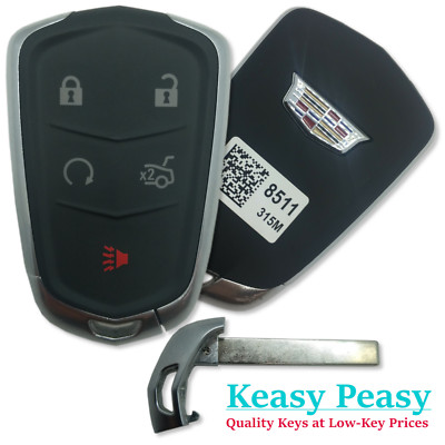 New OEM Cadillac ATS CTS and/or XTS Remote Transmitter Fob w/ Blade FCC: HYQ2AB 