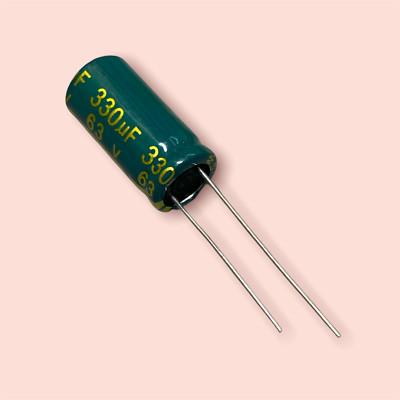 1 PCS VEHT CAPACITOR ALUM ELECT 330UF 330MF 63V (Replacing for 50V 40V 35V 25V )