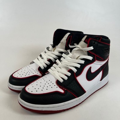 Air Jordan 1 Retro High OG Bloodline Black White Gym Red 555088-062Mens Size 9.5