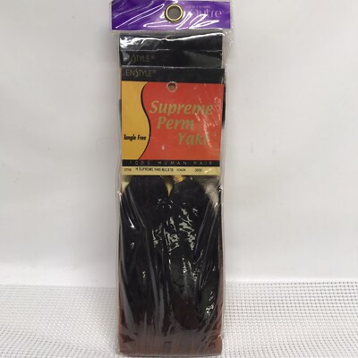 ENSTYLE  H Supreme Perm Yaki 100% Human Hair Tangle Free BULK 18 Color 3600  2PK