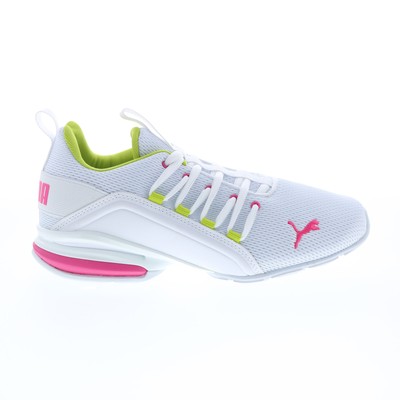 Puma Axelion Bright 19539401 Женские белые парусиновые спортивные кроссовки 8