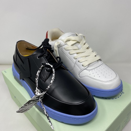 Pre-owned Off-white Virgil Abloh Half Half Sneakers Black White Size 41 Eu/ 8 Us