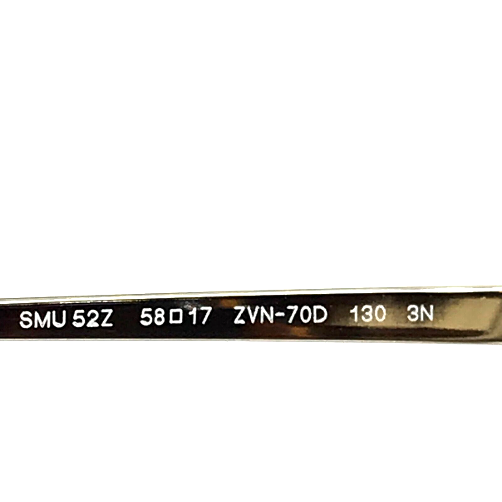 Pre-owned Miu Miu Sunglasses Smu52z Zvn-70d Pale Gold Aviator Frames W Brown Violet Lenses