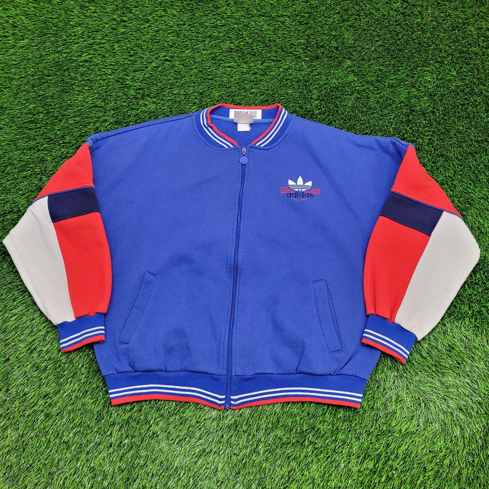 Vintage 80s ADIDAS Track Jacket 2XL 26x25 Cropped Boxy Vintage 80s ADIDAS Track Jacket 2XL 26x25 Cropped Boxy