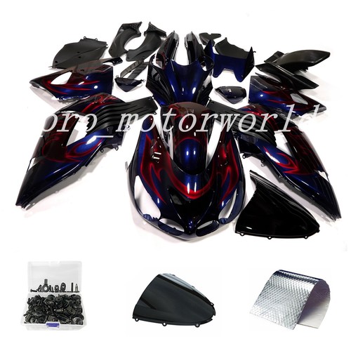 ウェア FZR-R For Kawasaki Ninja ZX14R 06-2011 ZZR1400 Red Frame Fairing