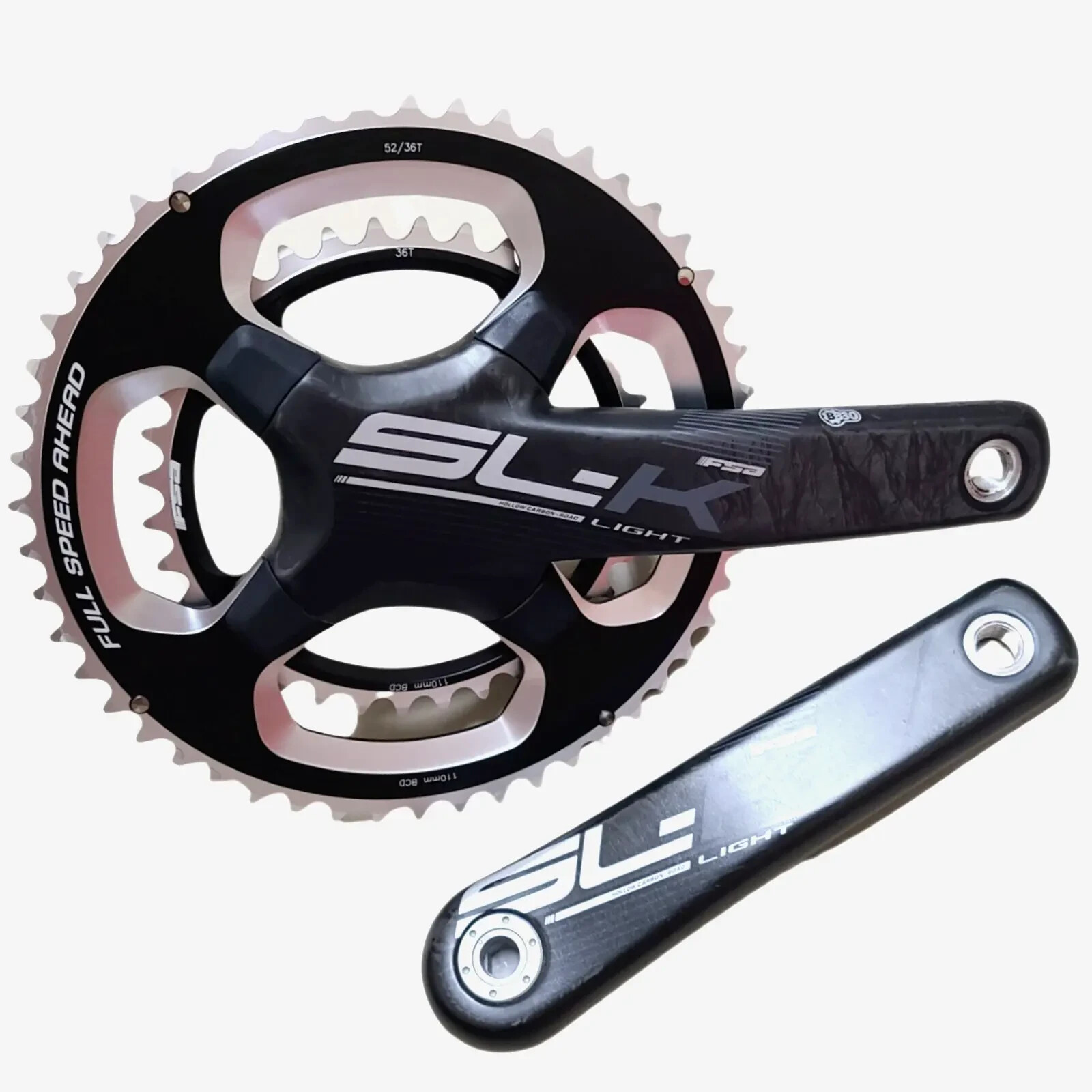FSA SL-K クランクセット 110mm BCD FSA SL-K Light BB30A Crankset Road Bike Carbon 11 Speed 52T
