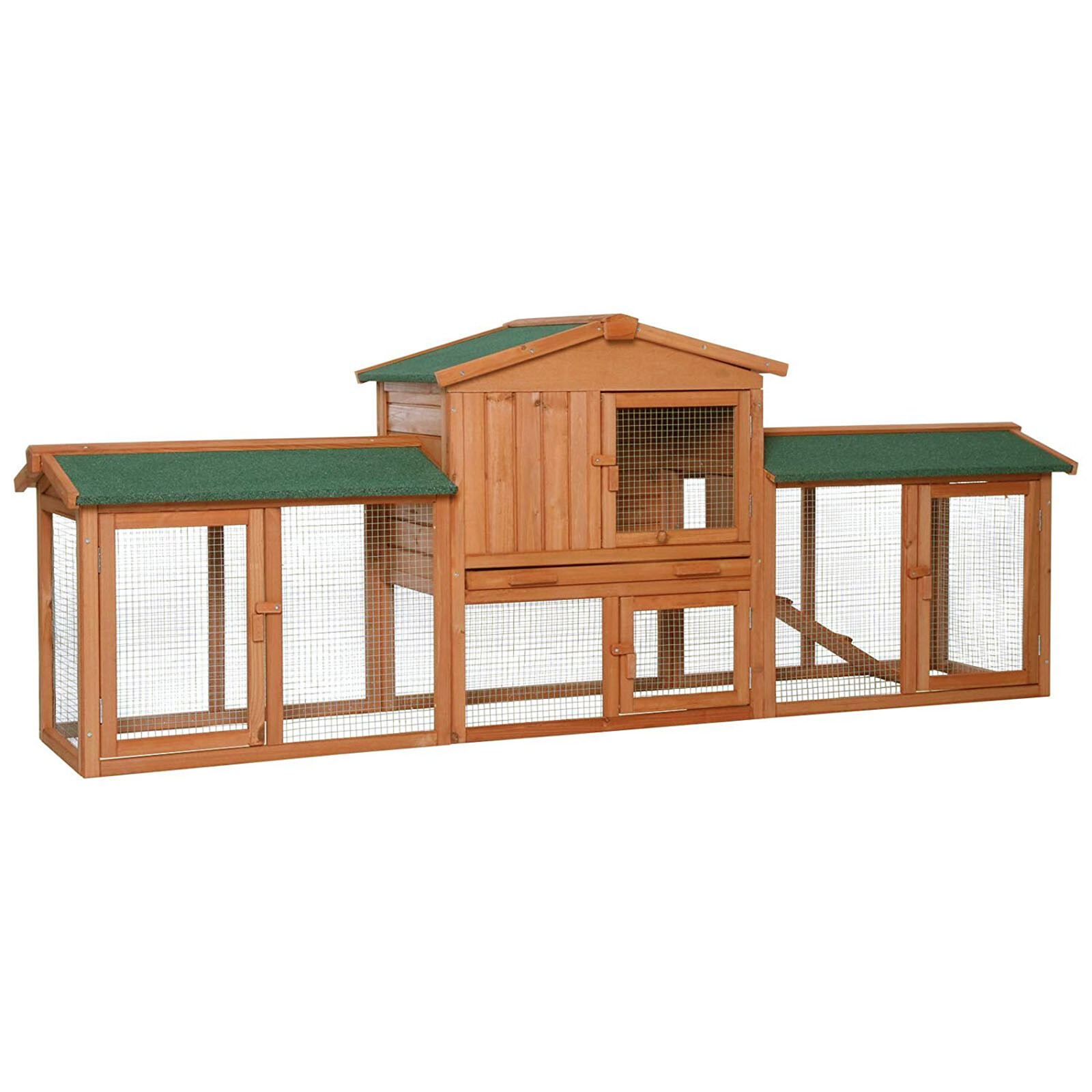 Gabbia Per Conigli Lionto - Legno 98x54x100cm - Casetta Esterno Per Animali - Foto 2