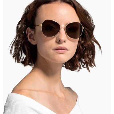 Pre-owned Swarovski Sunglasses Sk 266 32g Authentic In Brown