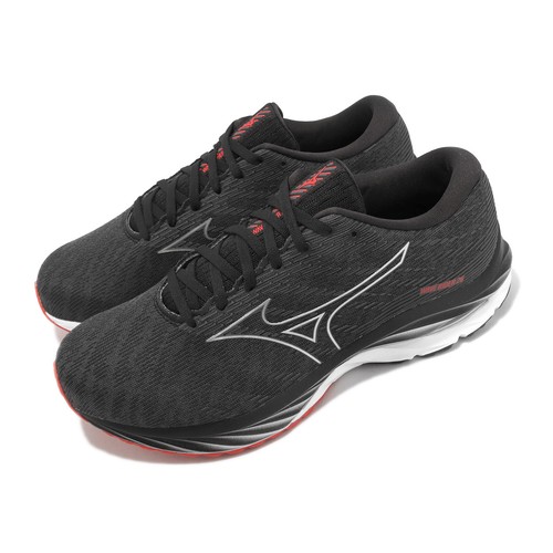 

Мужские беговые кроссовки Mizuno Wave Rider 26 Super Wide Black Metallic Silver J1GC2204-52, Черный, Wave Rider 26 Super Wide