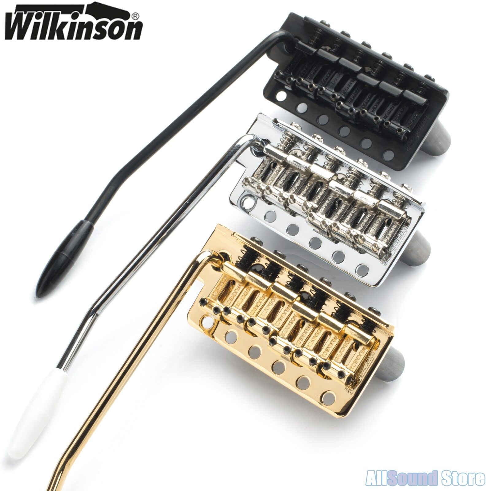 WILKINSON WVCSB STEEL BLOCK 6-Hole Tremolo Bridge for WILKINSON WVCSB STEEL BLOCK 6-Hole Tremolo Bridge for