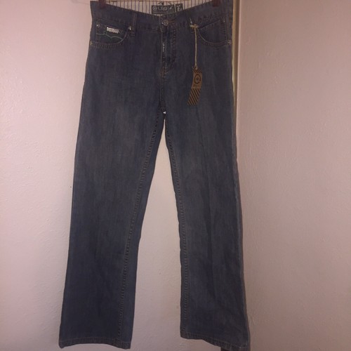 NWT LR Geans Denim Kids Embroidered Jungle Back Pocket Sz 14