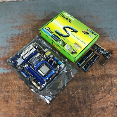 ASRock 760GM-GS3 Socket AM3 Micro ATX AMD Motherboard w/CPU & RAM I/O Shield