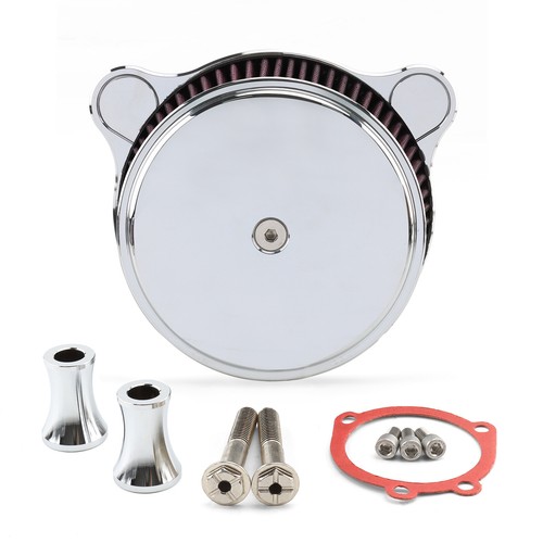 Chrome Smooth Air Cleaner Intake Filter For Harley Electra Glide Road King 93-07