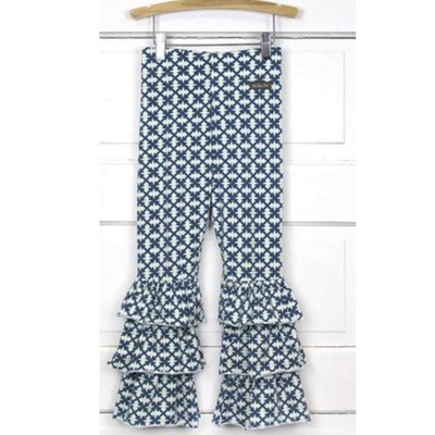 Matilda Jane Windmill Bennys Girls Size 10 Blue White Stretch Pants