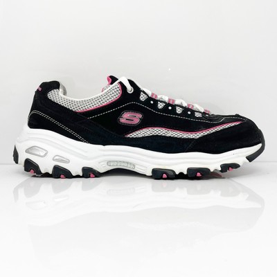 

Skechers Womens D Lites Life Saver 11860EW Черная повседневная обувь Кроссовки Размер 10, Черный, D Lites Life Saver