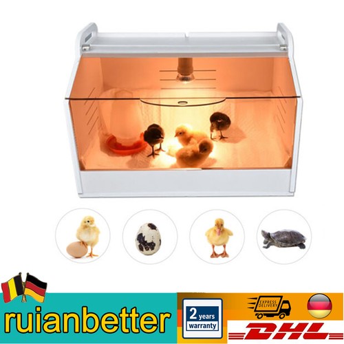 Kükenheim Aufzucht Box Wärme mit Thermometer Wärme Lampe für Geflügel DHL NEW