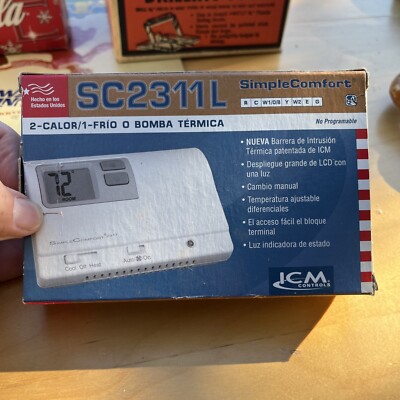 ICM Controls Simple Comfort Non-programmable Thermostat With Backlit Display