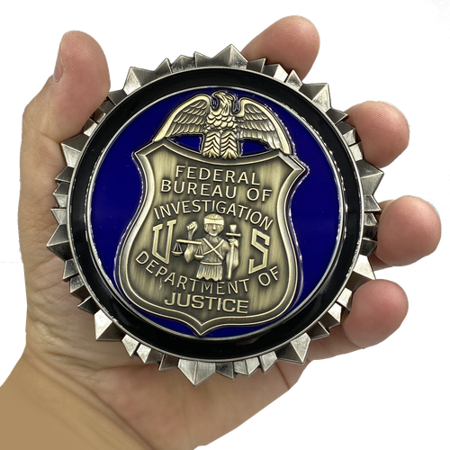 Dl10 16 Fbi Challenge Coin Special Agent Intel Analyst Federal Thin Blue Line 美国代购 买对网