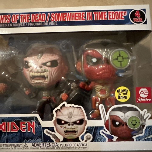 Iron Maiden - FUNKO POP! ROCKS: Iron Maiden - Eddie 4PK Glow in the Dark Box Set