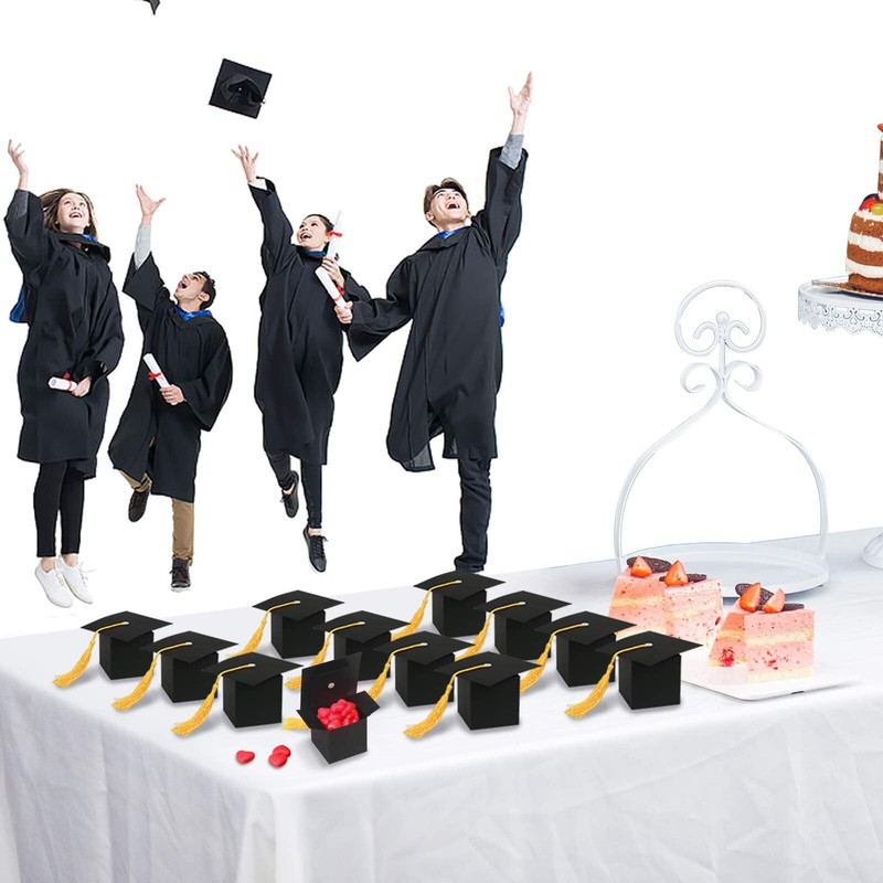 30/60/90PCS Graduation Candy Boxes Graduation Party Decorations Gift Supplies US