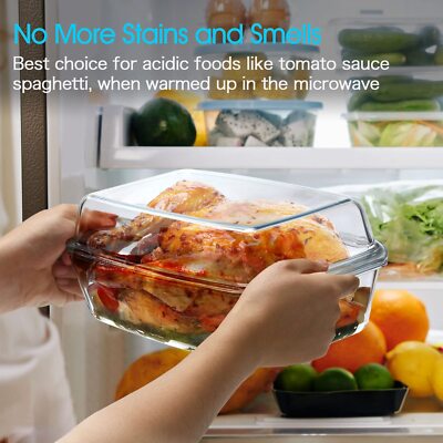 Large Glass Baking Dish Rectangular Glass Casserole Dish With Glass Lid Deep ...