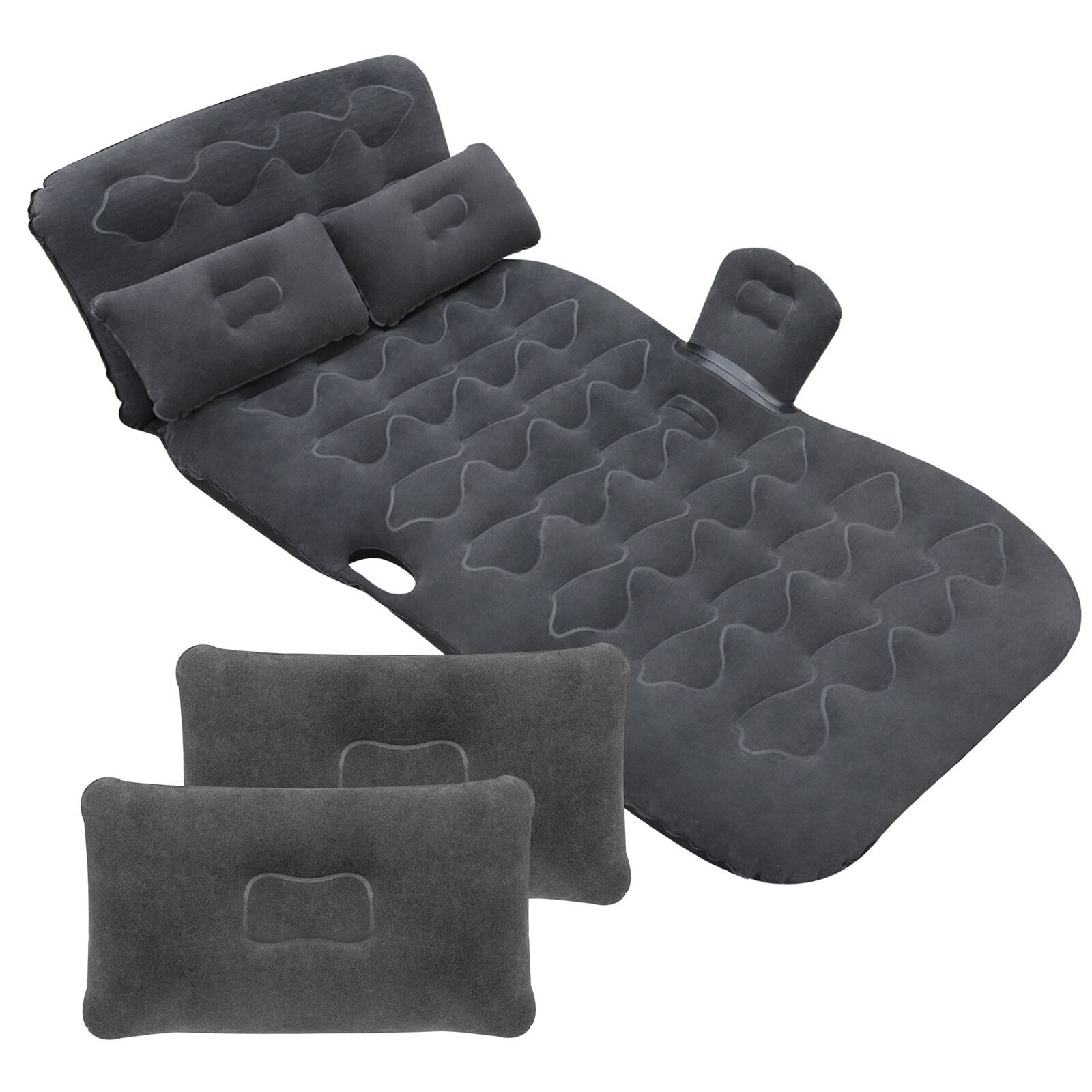 Inflatable Car Travel Air Mattress Thickened Flocking &PVC Camping Bed Universal