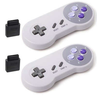 2 Pack 2.4GHz Wireless Controller for SNES Original Console, kiwitatá Recha