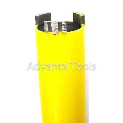 2-1/2” Dry Diamond Core Bit 4 Concrete w/ Rebar + SDS Plus Adapter & Pilot Bit