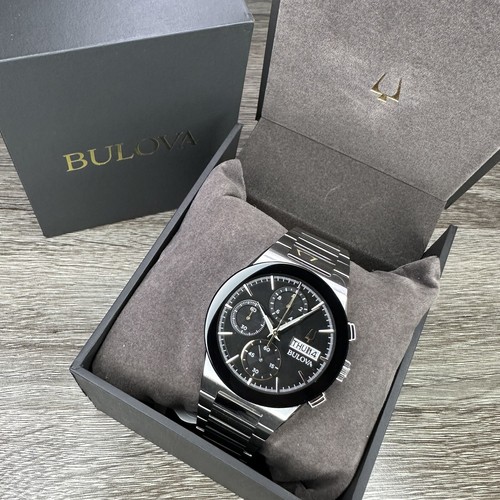 Pre-owned Bulova New✅  Millennia Chronograph Silver Day Date Men's Watch 41mm 96c149 $575