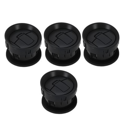 4pcs Lacquer Black Dashboard Air Conditioning AC Heater Vent for For Ford F-150