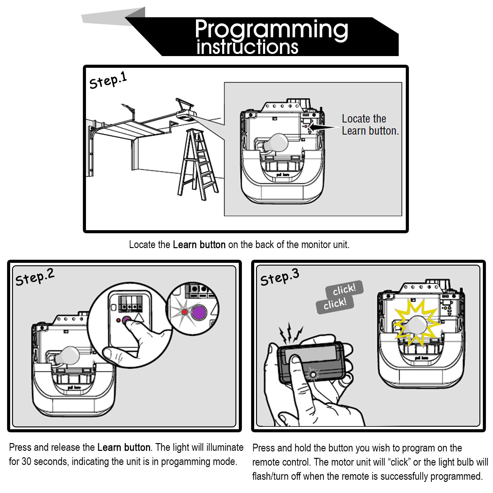 For 877MAX Liftmaster Keyless Entry Keypad 377LM 977LM Sears 315mh 390mhz