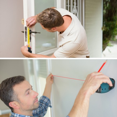 Laser Tape Measure 2 In 1 Digital Tape Measure High Precision Laser Rangefinder