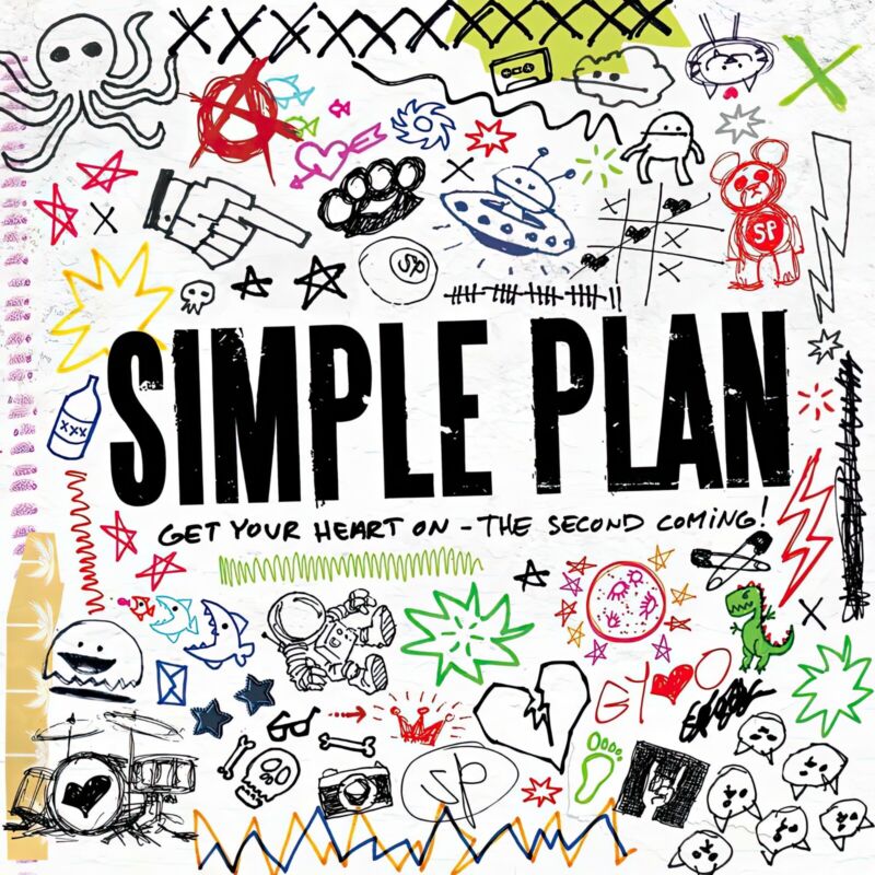 Simple Plan Get Your Heart On Second Coming 12x12 Album Cover Replica Poster