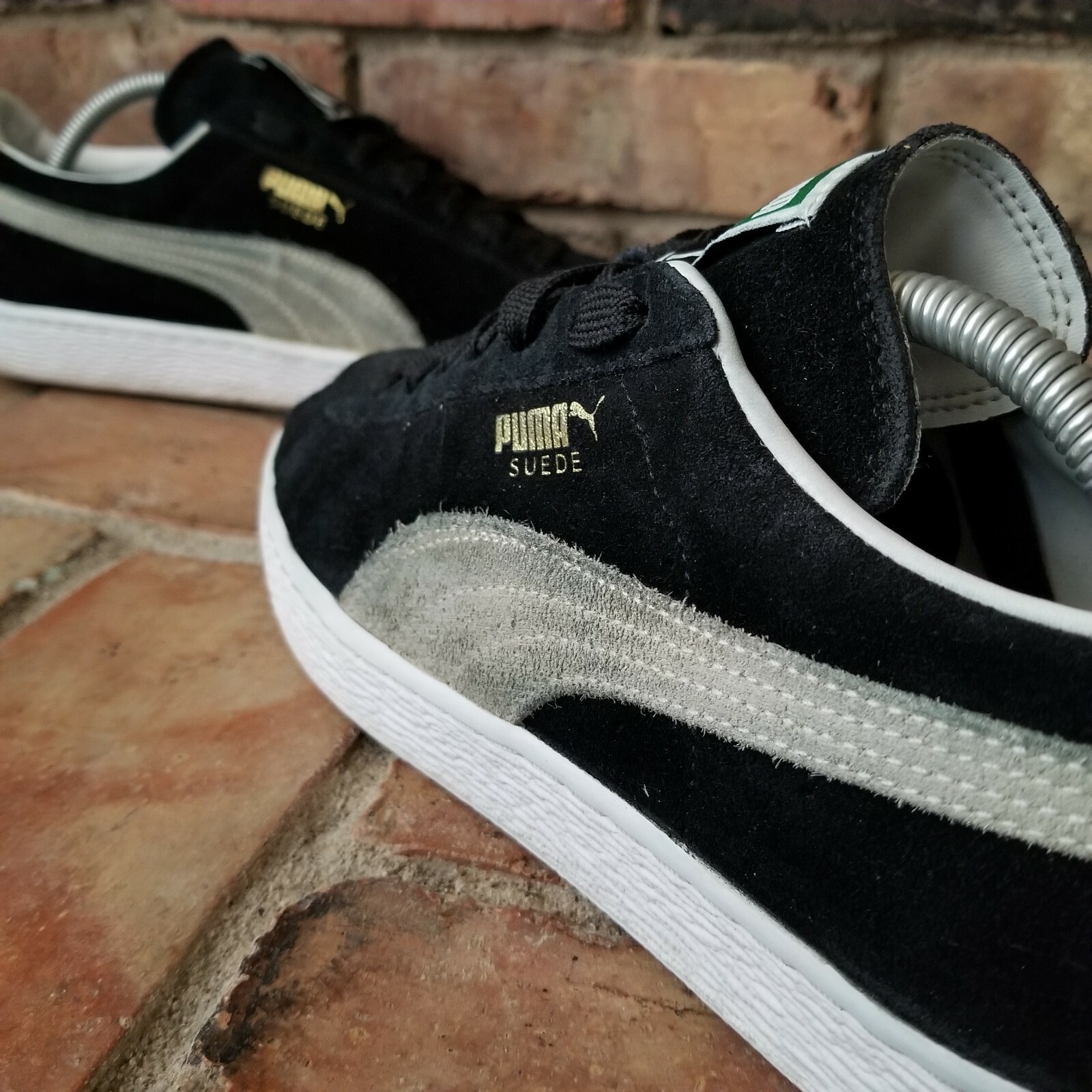 suede running shoes