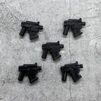 5pack SciFi Sub Machine Gun blaster Blocks Weapons for Minifigures A12322
