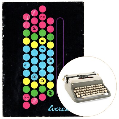 Everest K2 Typewriter Instruction Manual User Repro De Luxe Vtg Antique