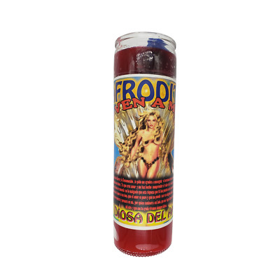 Aphrodite Love Goddess Prepared Candle / Afrodita Diosa Del Amor Veladora Prepar