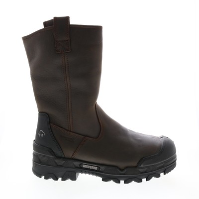 

Wolverine Warrior 10 Met-Gaurd Водонепроницаемые мужские коричневые широкие рабочие ботинки 9, Коричневый, Wolverine Warrior 10" Met-Gaurd Waterproof