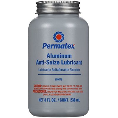 ALUMINUM ANTI-SEIZE LUBRICANT WITH BRUSH TOP 8 FL OZ PERMATEX 80078 ALUMINUM ANTI-SEIZE LUBRICANT WITH BRUSH TOP 8 FL OZ PERMATEX 80078