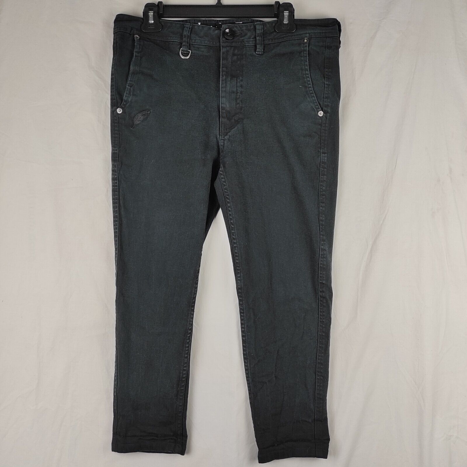 Publish Sz 34 Cropped High Water Jeans Stretch Black Publish Sz 34 Cropped High Water Jeans Stretch Black