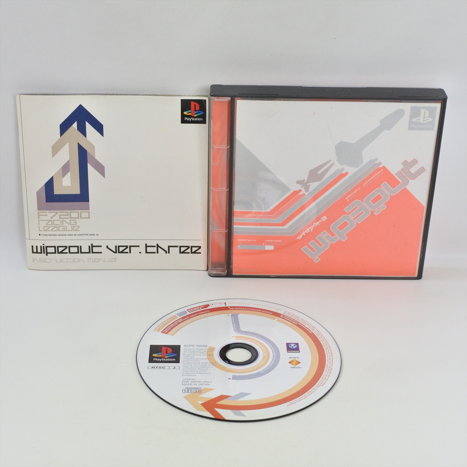 ◼️新品未開封 PS ワイプアウト3 WIPEOUT USED PS1 PS PlayStation 1 WIP30UT Wipeout 3 00984 JAPAN