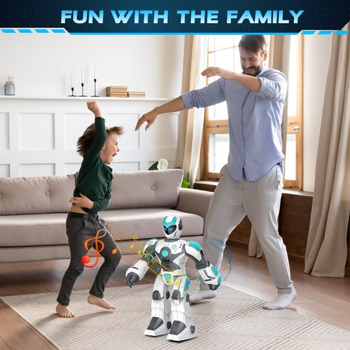 Rechargeable 15.4" Extra Large Remote Control Smart Robot Toy for Kids Age 3+