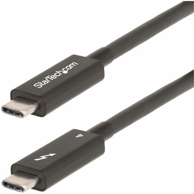 StarTech.com 6ft [2m] Active Thunderbolt 4 Cable, 40Gbps, 100W PD, 4K/8K Video,