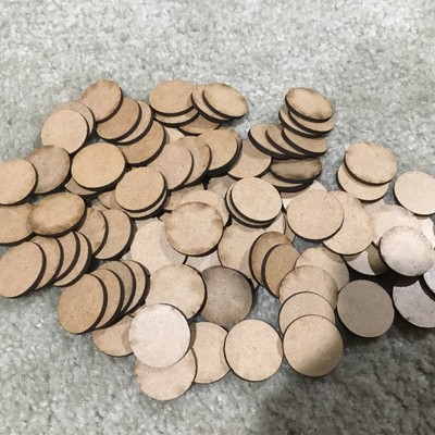 100 Round Bases Laser Cut MDF 100 X 30mm - Wow! Fast Shipping!