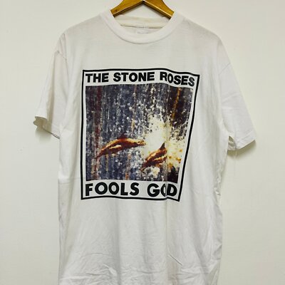 STONE ROSES 公式　Fools Gold Tシャツ　L Vintage 90s The Stone Roses Shirt Fools Gold Shirt Indie